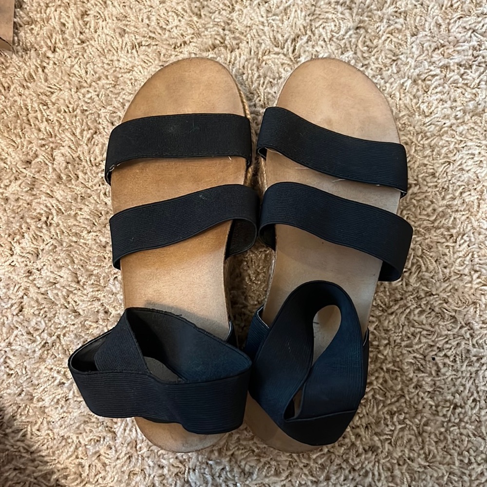 Black Espadrille Sandals